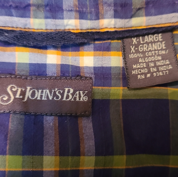 St. John's Bay Men's Classic Short Sleeve Button Down Shirt,  Size: XL - Picture 5 of 11